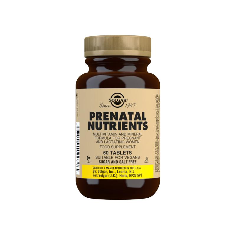 SOLGAR PRENATAL NUTRIENTS - 60 TABLETA