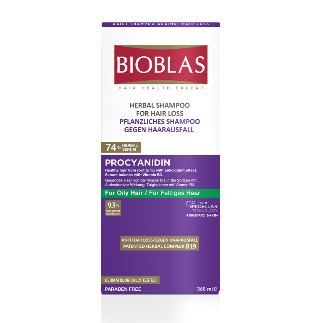 Bioblas Shampon Procyanidin Kundër Yndyrës 360ml