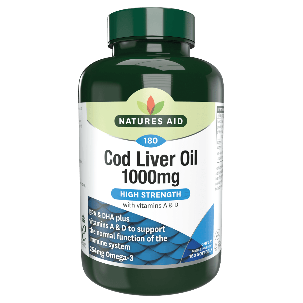 Natures Aid Cod Liver Oil 1000mg 90 softgels